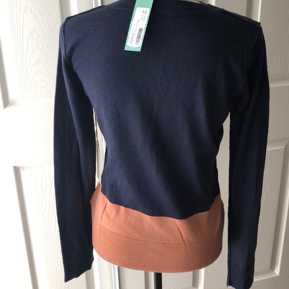 Stitch Fix 41 Hawthorn Button-up 2 toned color block cardigan Women’s NWT - Picture 6 of 8